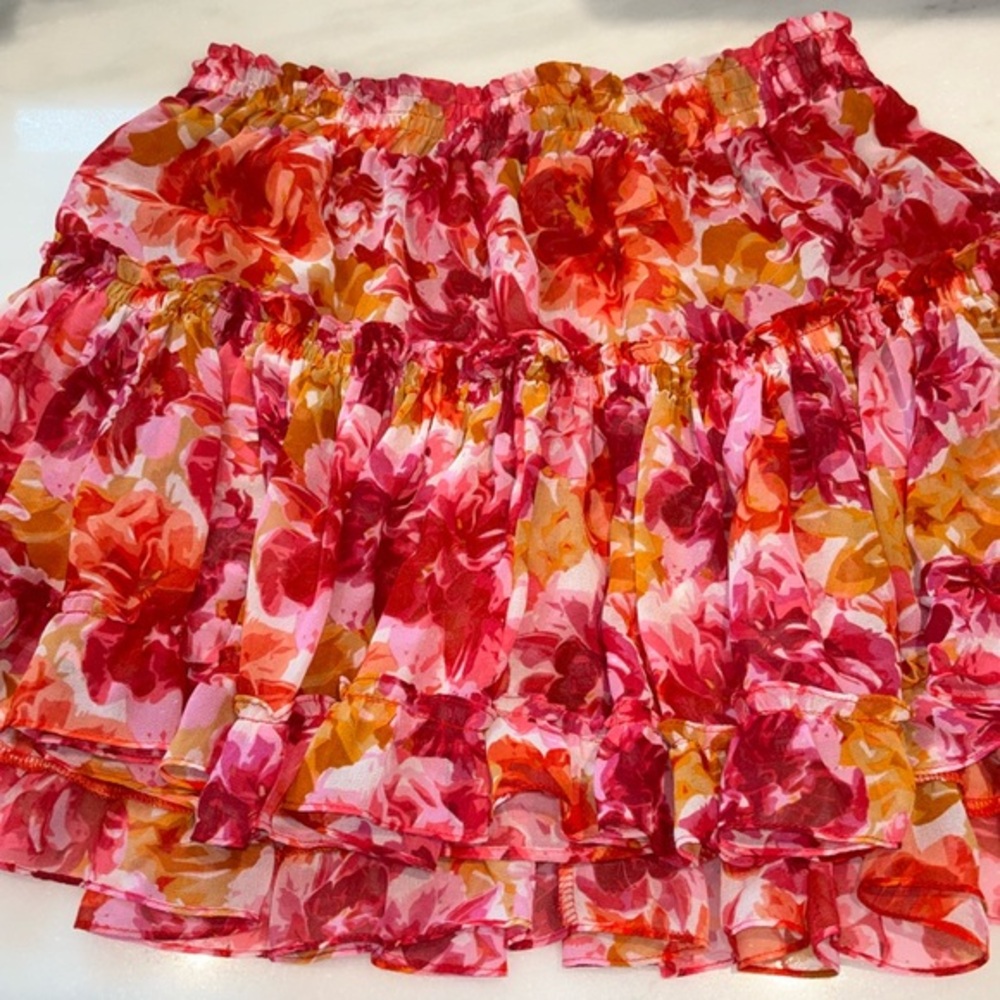 Misa Floral Mini Skirt